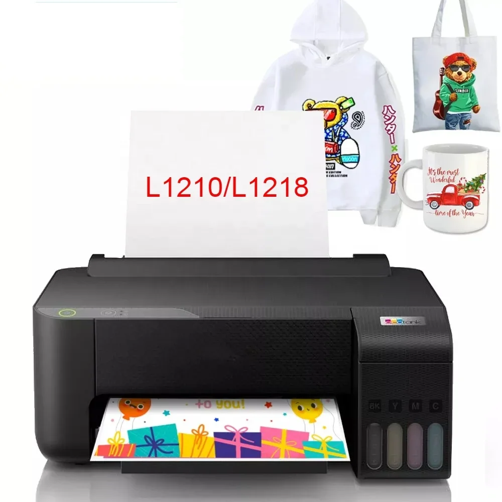 Фото НОВЫЙ сублимационный принтер A4 ECO Tank L1210/L1218 для Epson, 4 цвета EcoTank MUG/сумка/футболка, сублимационные бумажные чернила №1