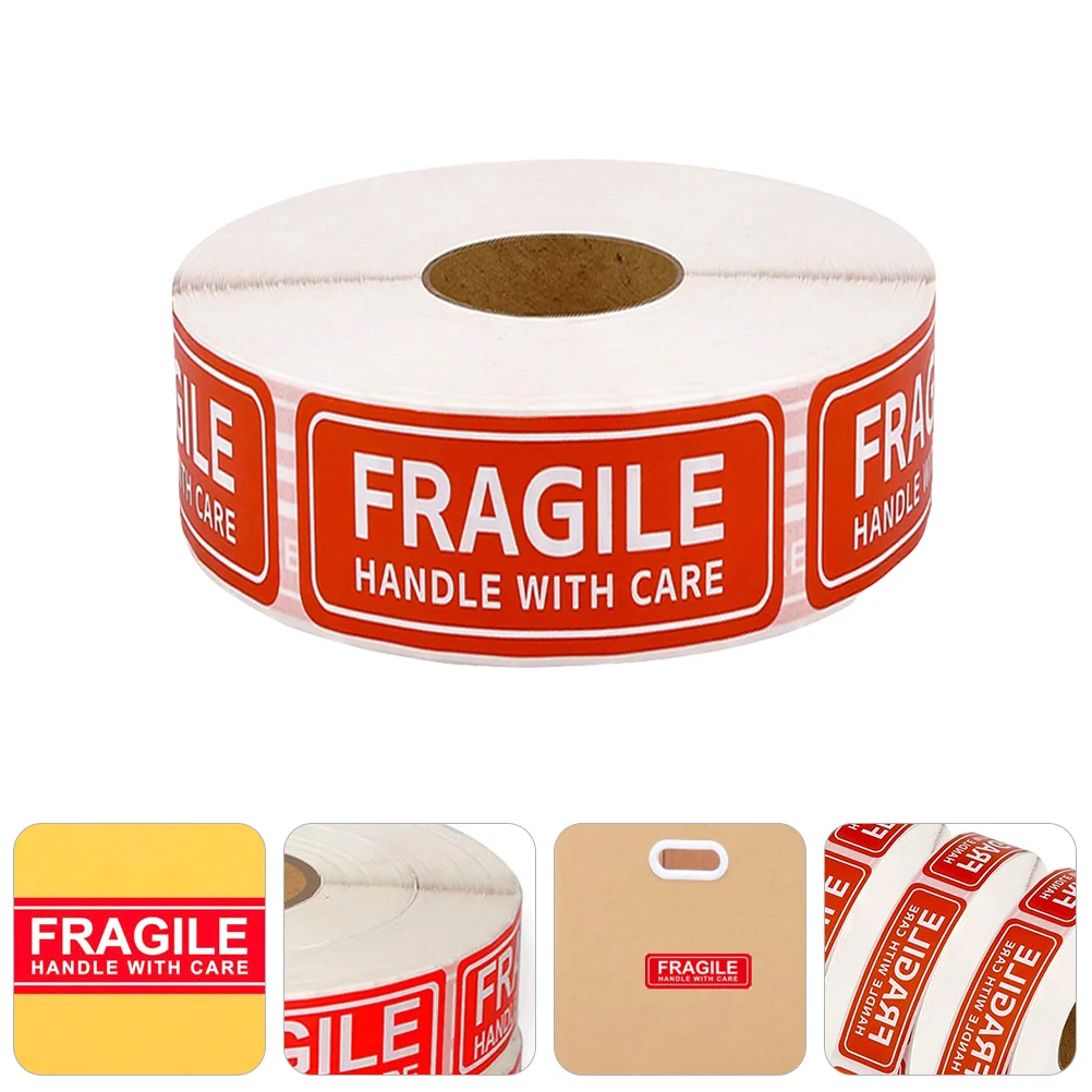 

150pcs Fragile Stickers Handle with Care Labels Sticker Self Adhesive Warning Decals Roll for Shipping Moving Packing