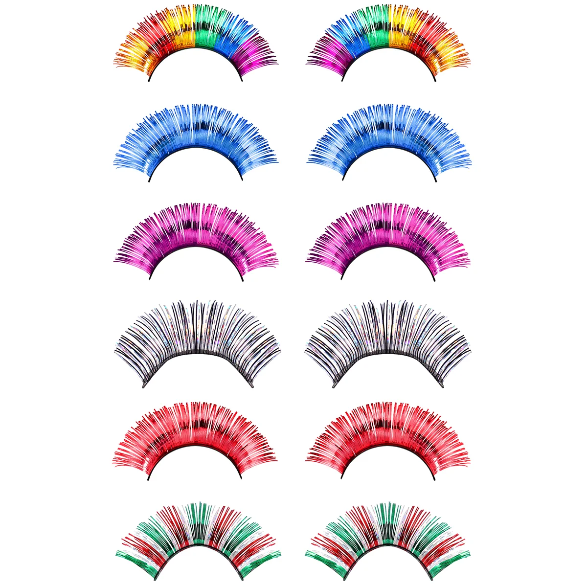 

Eyelashes Eyelash False Foil Natural Colorful Makeup Extensionfakedramatic
