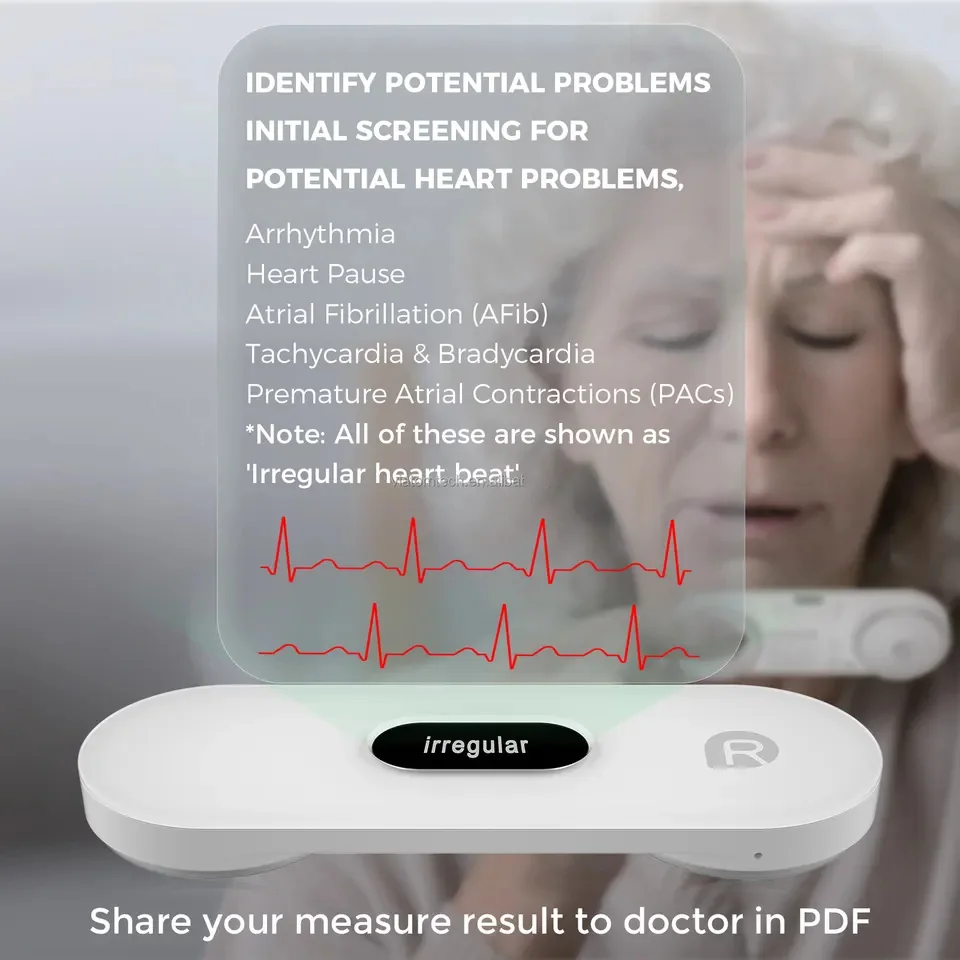 Электрокардиограф EKG Медицинский Регистратор Беспроводной Монитор Электрокардиографической Машины с Bluetooth.