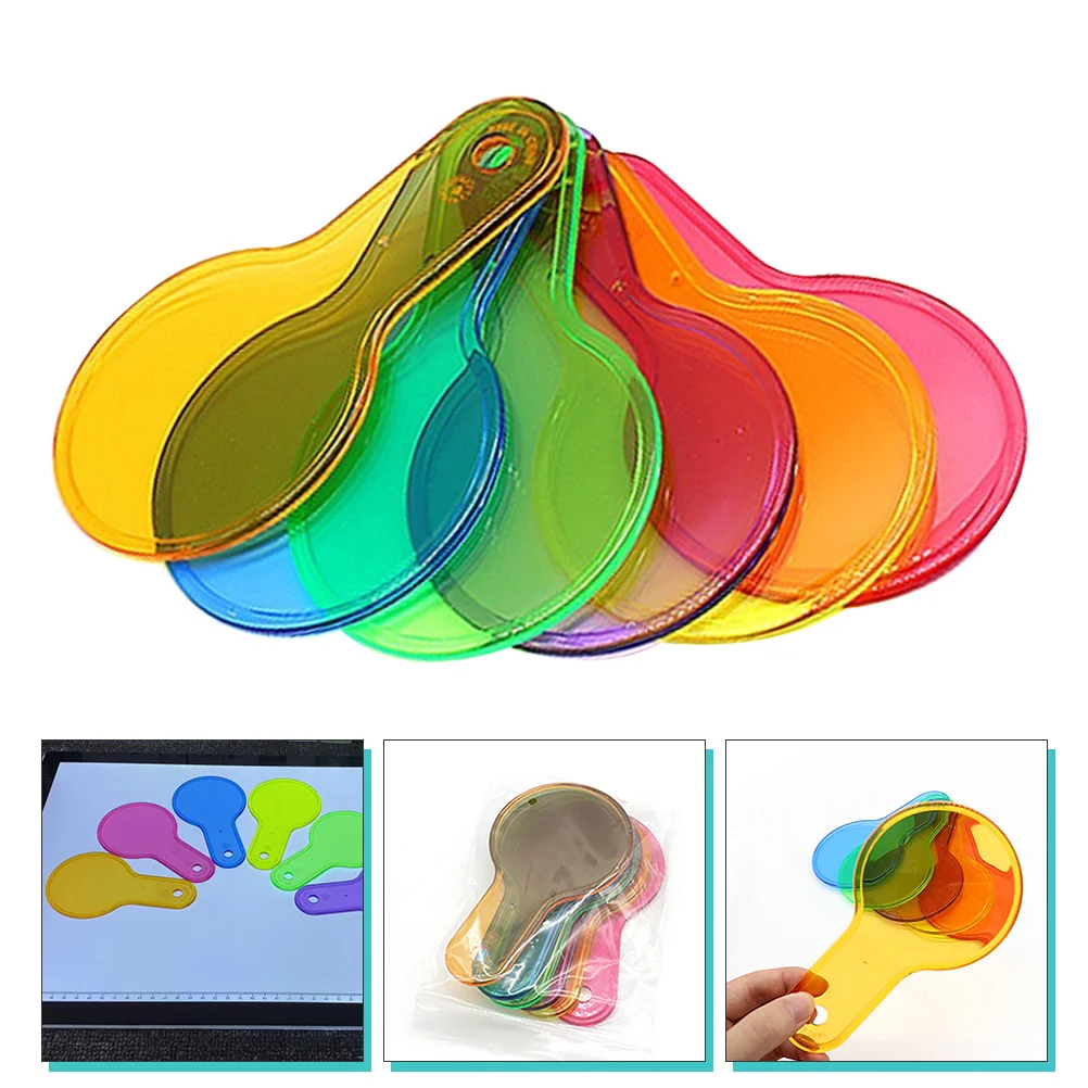 

1 Set Durable Transparent Color Filter Board Kids Educational for Teaching