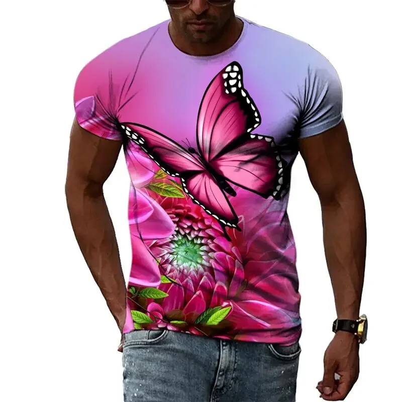 

3D Printed Stylish Casual Men's T-shirt
