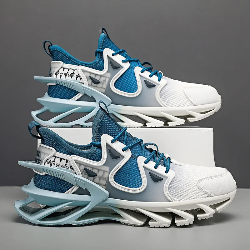 All-match Fashion Shoes Mens Blade Running Shoes for Men Cushion Sneakers Summer Mesh Athletic Sports Jogging Male Walking Shoes