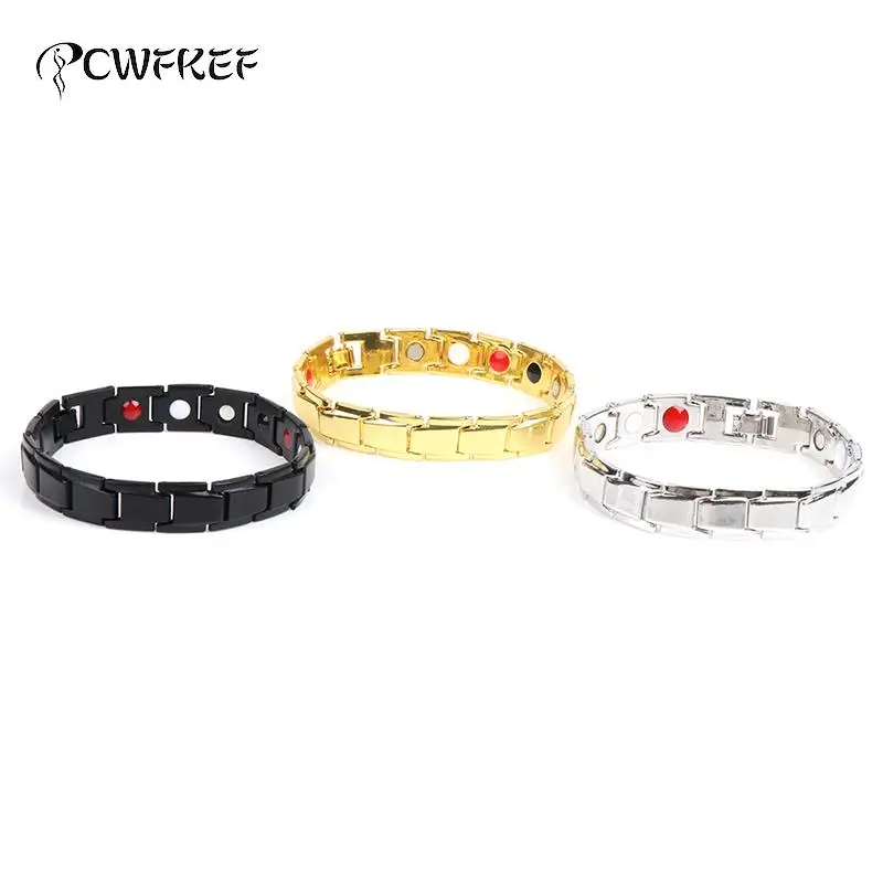 

1pcs Women Men Health Care Germanium Magnetic Bracelet For Arthritis And Carpal Tunnel Stainless Steel Power Therapy Bracelets