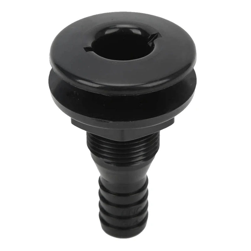 

Boat Water Drain Scupper ABS 3/4In Black Through Hull Connector Hose Coupling Drain Outlet Replacement Hardware