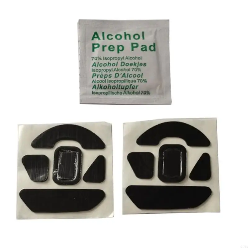 Q5WA 2 STES MOUSE MOSE FOTE PAD наклейка для базилиск Pads Изогнутая края мышей