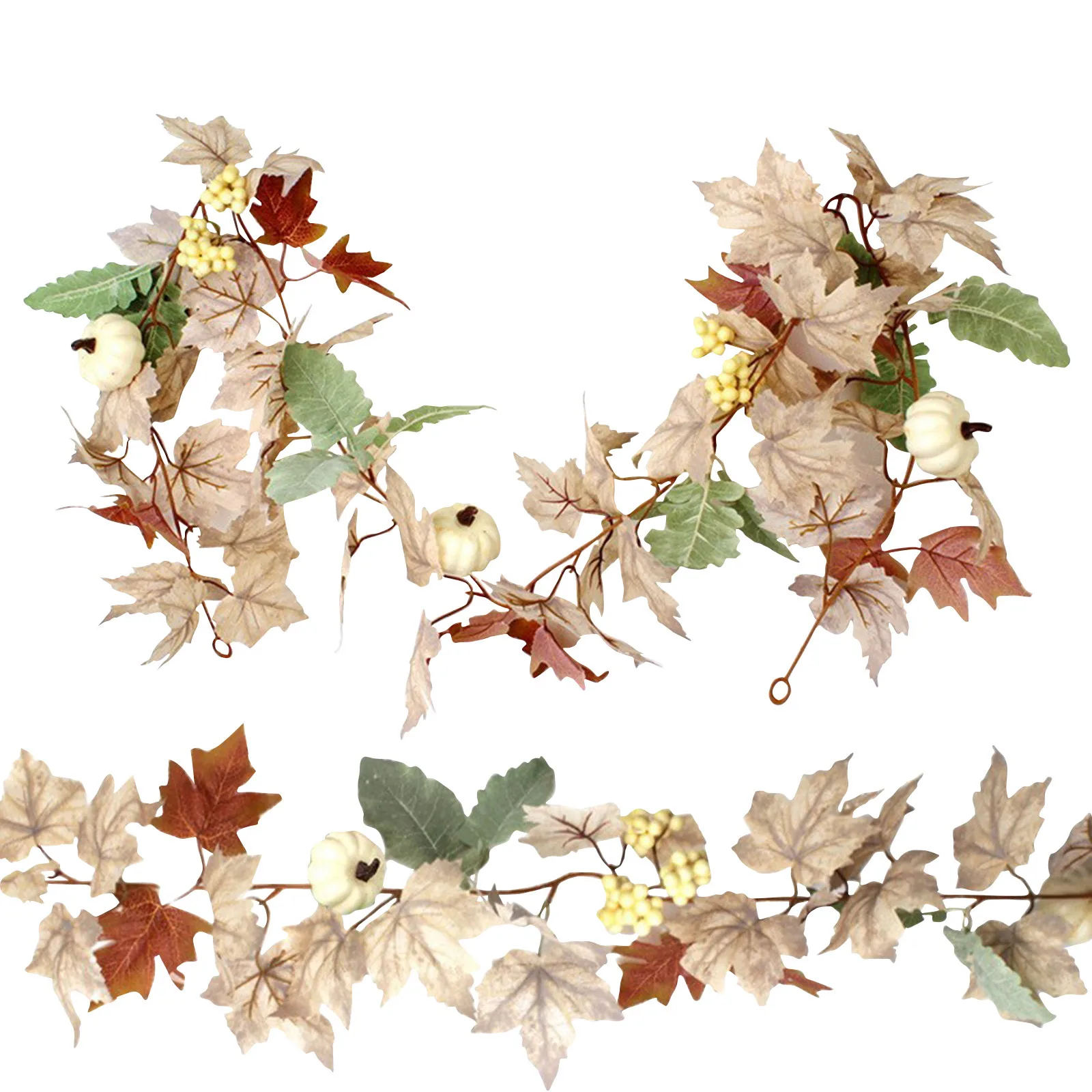 

Осеннее украшение, Осенний венок с кленовыми листьями, дымовая мантия, искусственная ферма, домашний декор, наружный интерьер