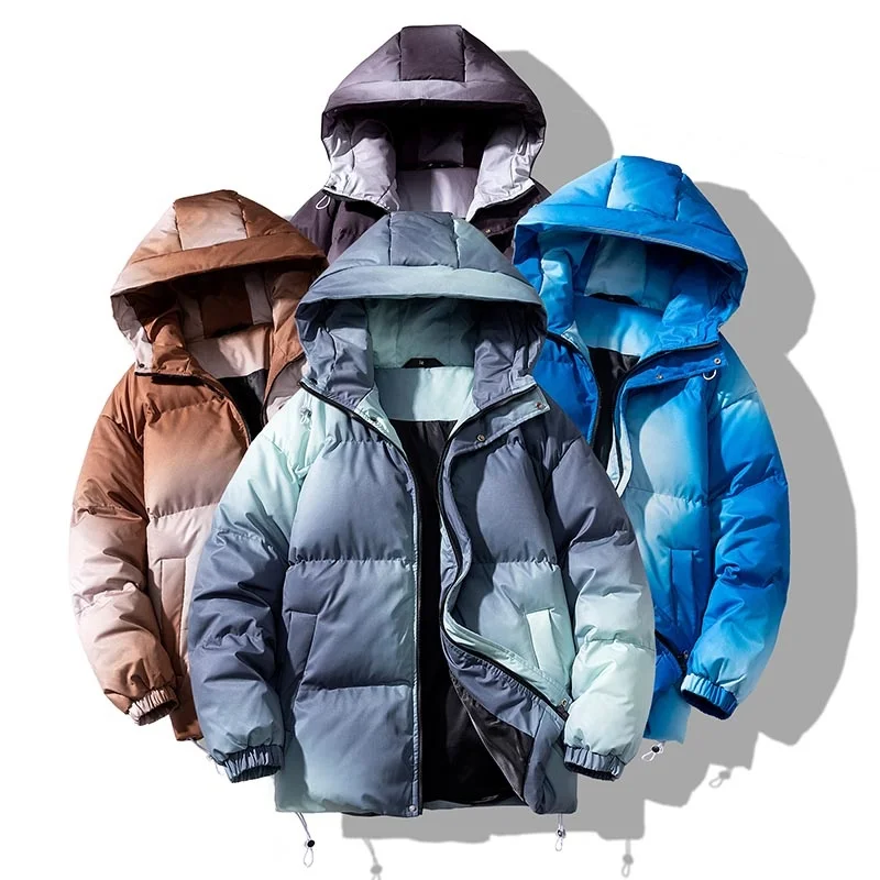 

Thicken Winter Various Camouflage Styles Streetwear Retro Bubble Coat Warm Hooded Puffer Jacket for Male