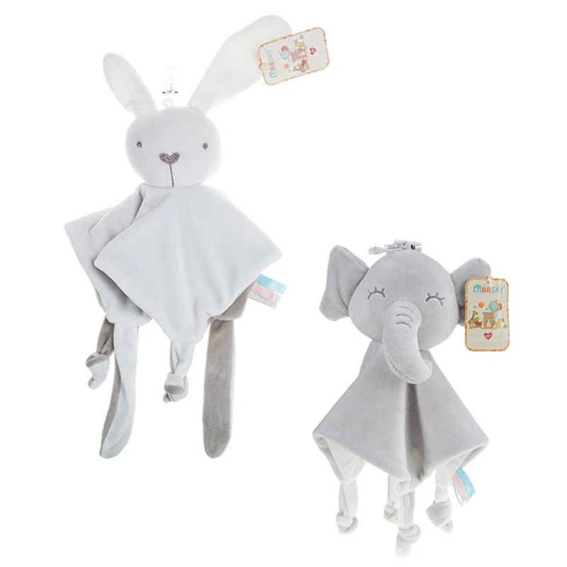 

Baby Towel Infant Soothe Appease Towel Soft Plush Comforting Toy Cute Rabbit Elephant Soothing Towel Baby Sleeping Appease Toys