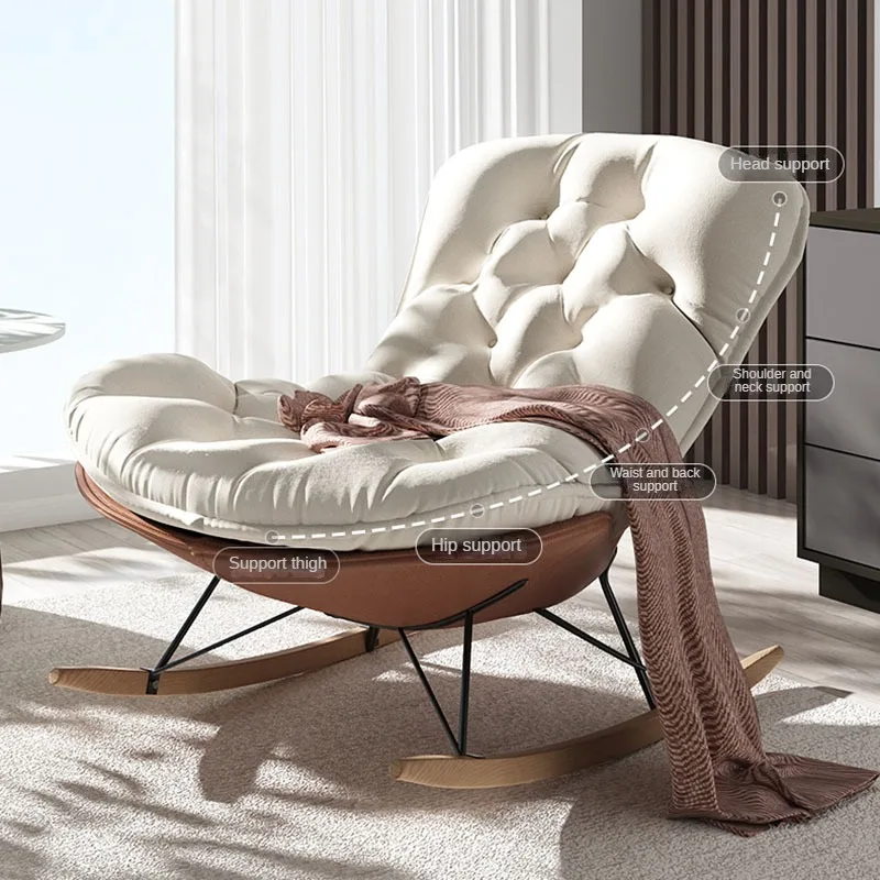 

Single Sofa Muebles Para Recliner Rocking Chairs Lounge Nordic Luxury Bedroom Chairs Designer El Hogar Library Furnitures