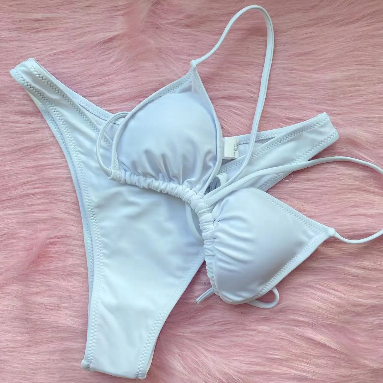 Бразильские купальные костюмы с высокой талией бикини маленькой чашкой стильное