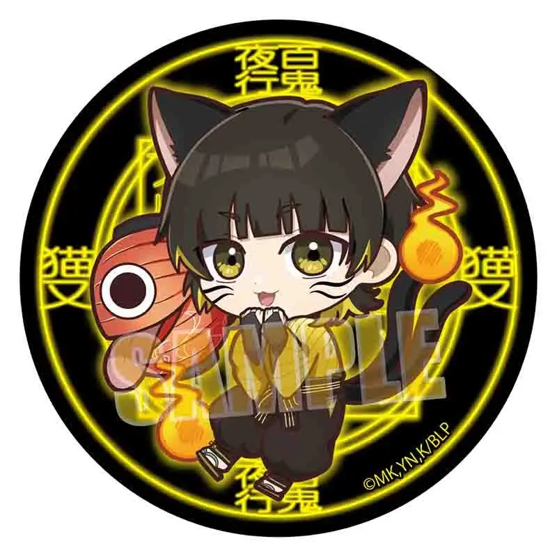 Япония Bellhouse Goods Синий замок Значки Металл Hyakki Yagyo Ver.