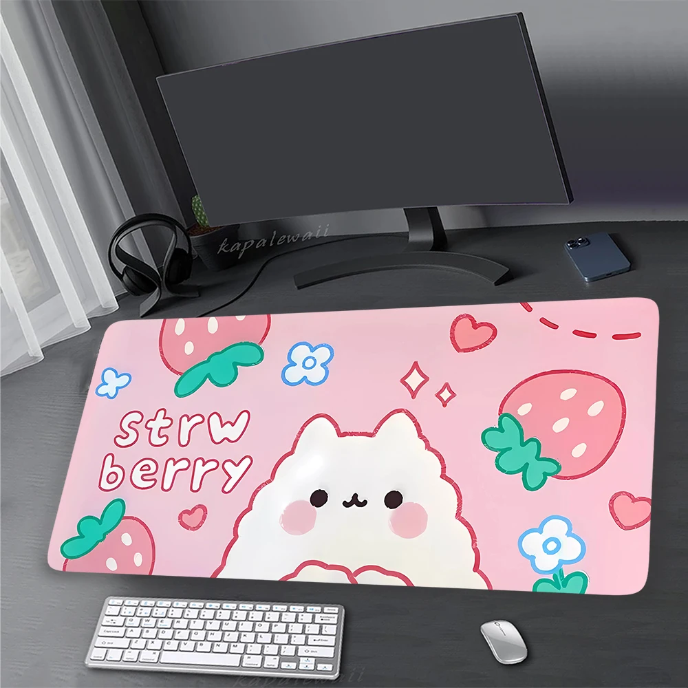 

Kawaii Mouse Pad Wear-resistant Mousepad Non-slip Desktop Cute Mouse Mat Student Placemat Game Computer Desk Mat Keyboard Pads