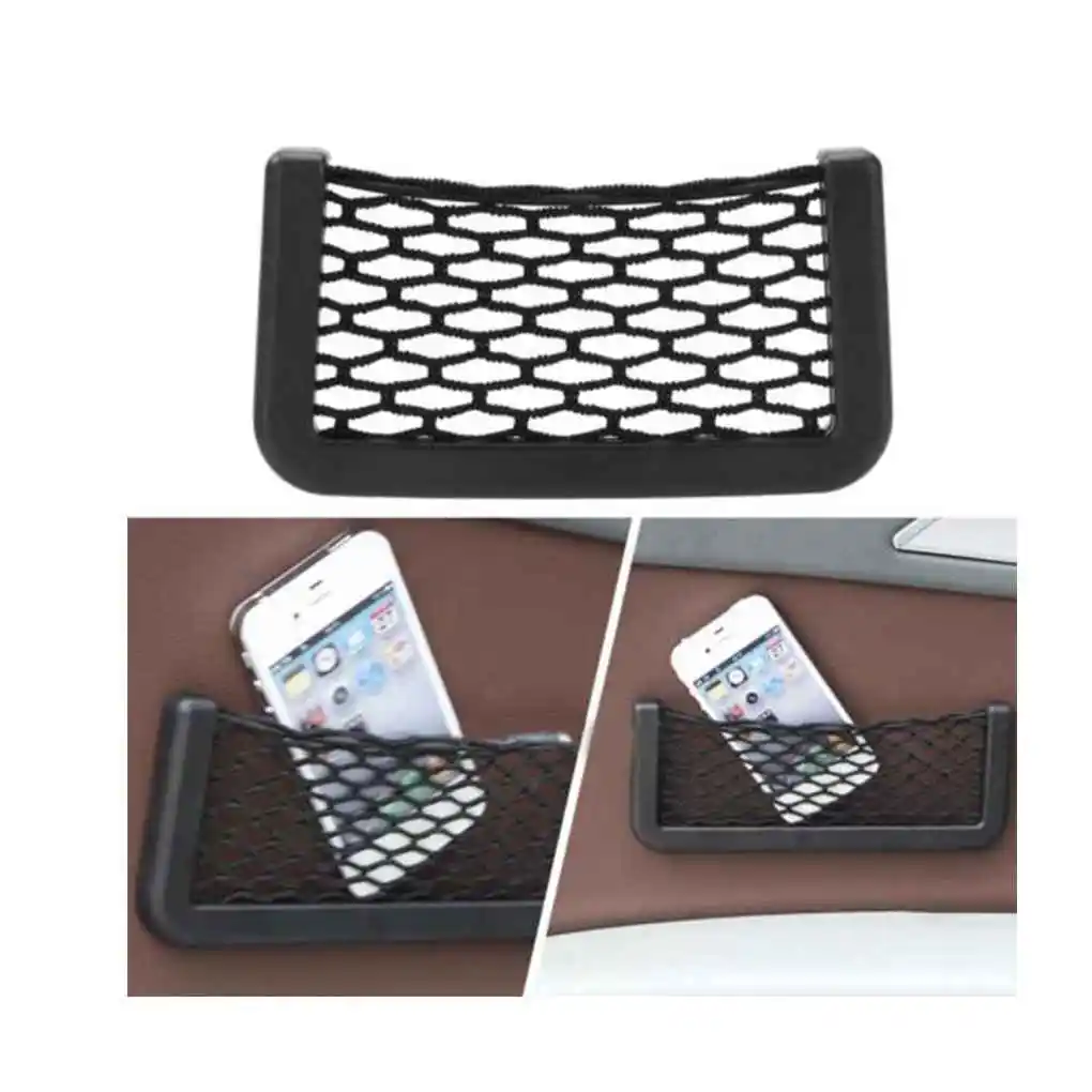 

Universal Car Seat Side Back Storage Elastic Mesh Net Bag Phone Holder Pocket Organizer
