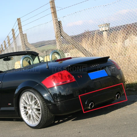 Для Audi TT 8N Sport Coupe кабриолет 2-дверный задний бампер, диффузор, спойлер, защита заднего углеродного волокна 2004 2005 2006
