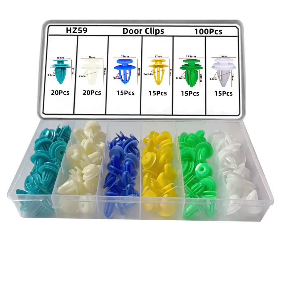 

Отделка доски двери автомобиля, пластиковая застежка, зажим для ремонта, комплект авто, пластина задней двери, сумка с заклепками, упакованная пряжка, универсальная