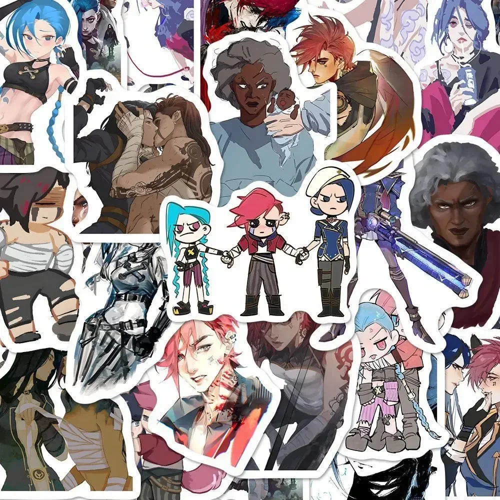 Наклейки Vi Caitlyn наклейки LOL игровые товары школьные принадлежности каваи