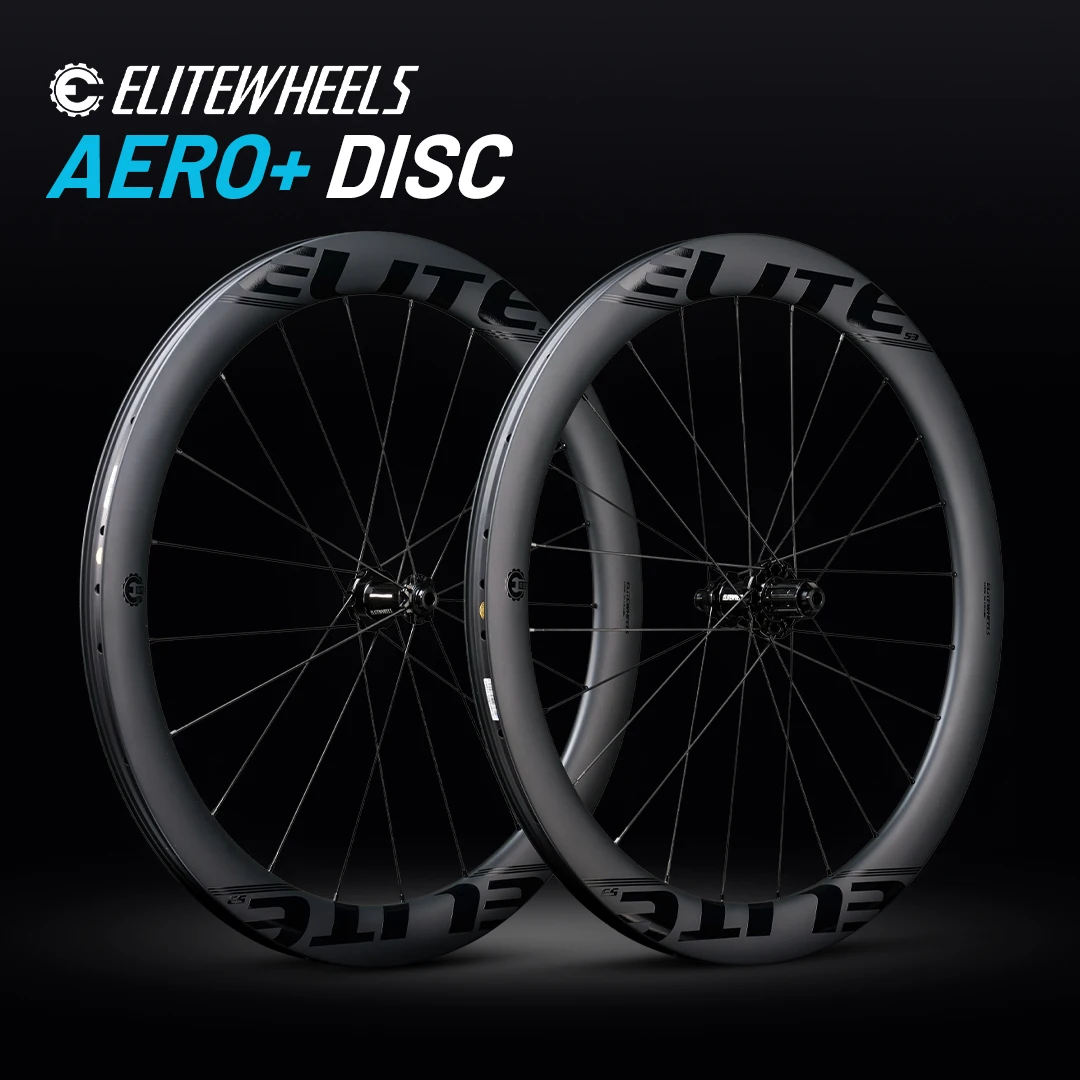 Фото ELITEWHEELS AERO+ Road Disc Break Сверхлегкая колесная пара из углеродного волокна с центральным замком, храповая система, ступица 50T №1