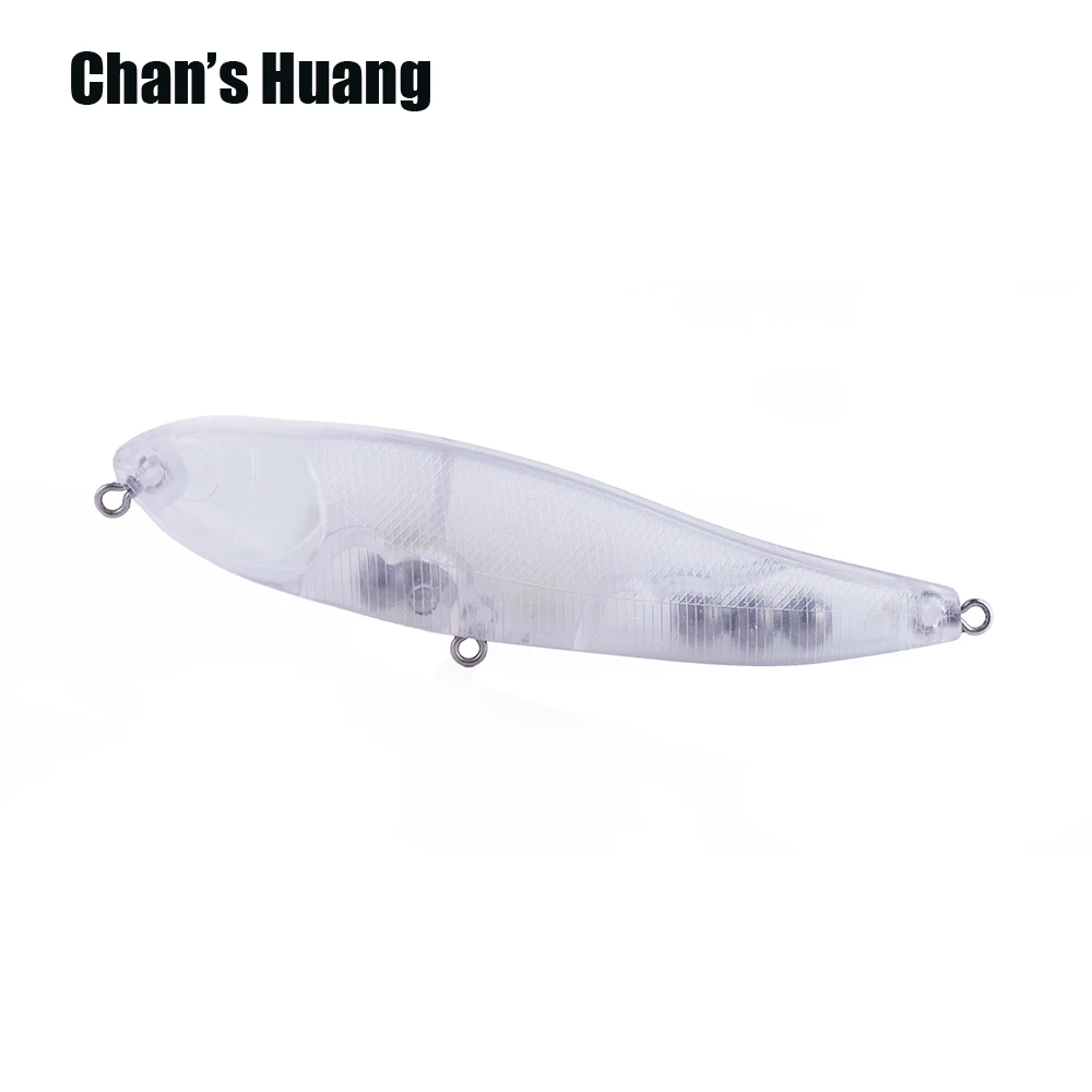 

Chan's Huang 20PCS 10CM 12G Hard Plastic Bait for Bass Fishing Unpainted Body Blank Topwater Lure Rattle Pencil Wobble Lures