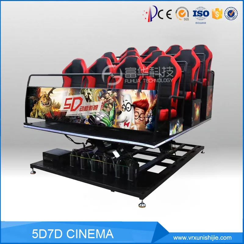 Фото Динамическая 3d-киносистема виртуальной реальности 5D кинотеатр 5D симулятор домашнего кинотеатра 7d стулья для кинотеатра 7D оборудование для... №3