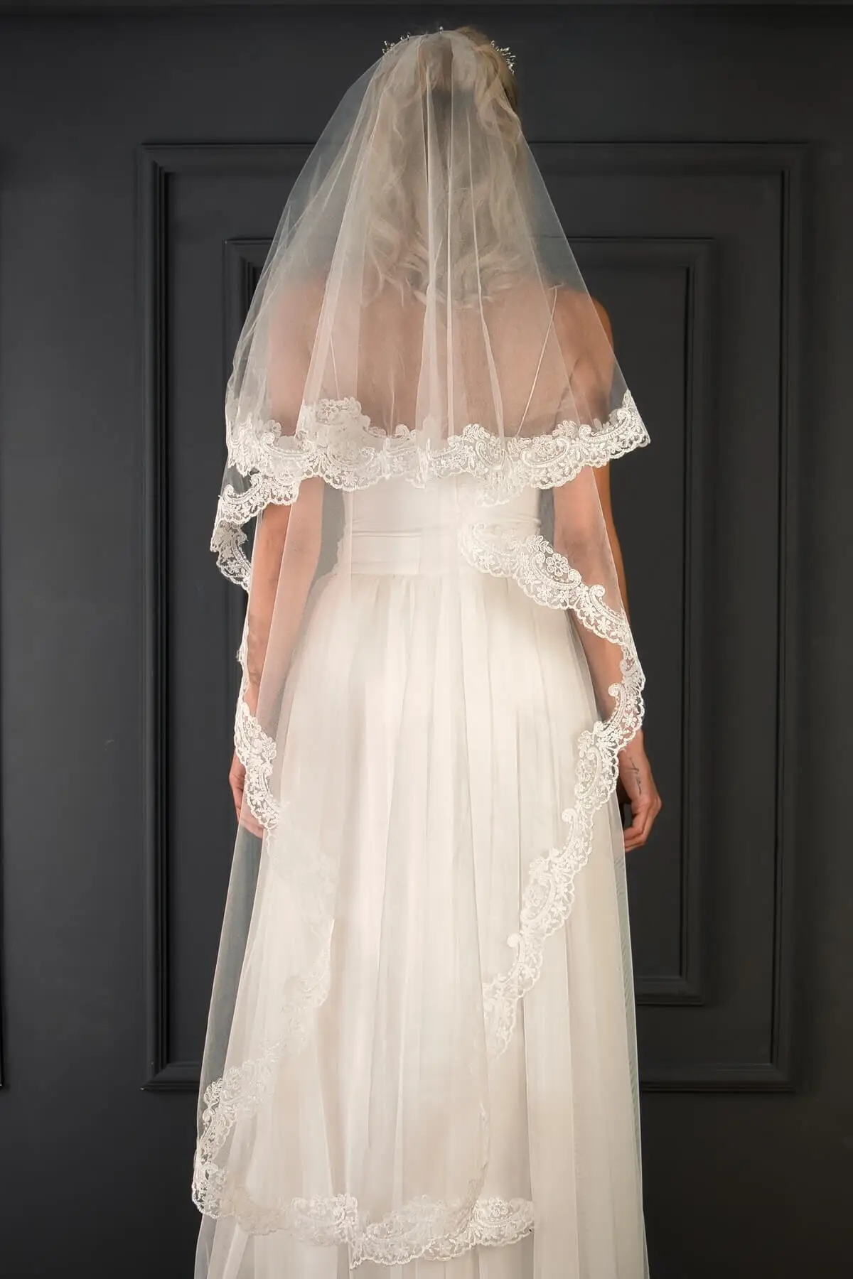 

Bridal Accessories Lace embroidery Bridal Veil Wedding Handmade For Bride And Bride