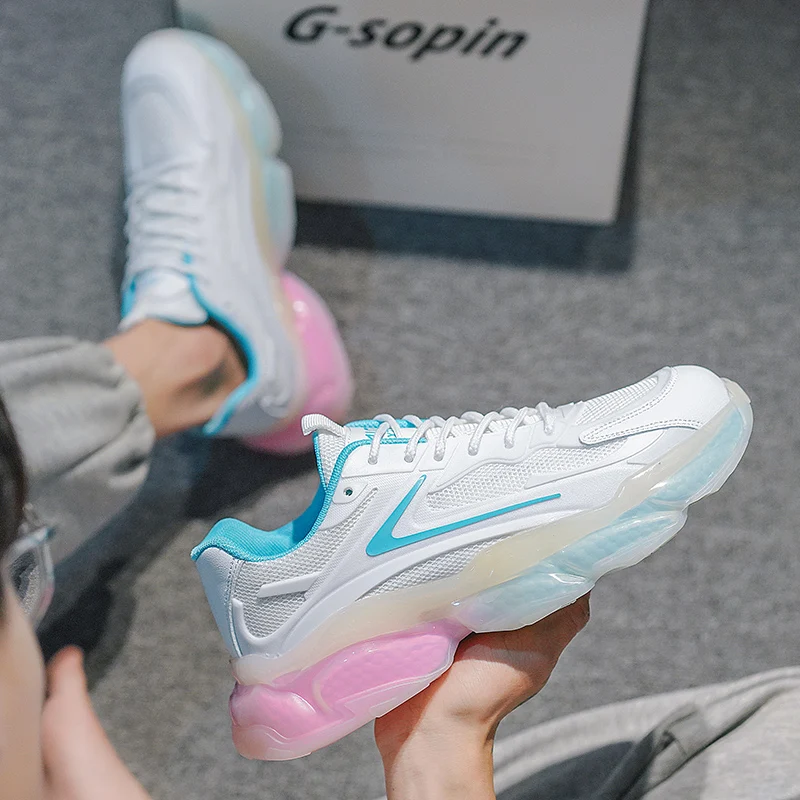 

Fashion Outsole Running Shoes 2022 New Mens Sports Shoes Comfortable Breathable Flat Shoes Outdoor Wear-resistant Non-slip Shoes