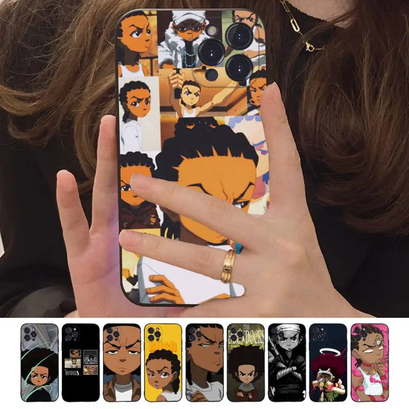 

Huey freeman boondocks Phone Case For iPhone 14 11 12 13 Mini Pro XS Max Cover 6 7 8 Plus X XR SE 2020 Funda Shell