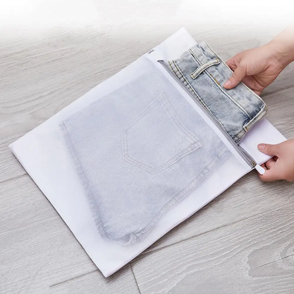

Clothes Laundry Bags Durable Mesh Laundry Bags with Zipper Closure Supplies for Washing Machine Breathable Long-lasting Laundry