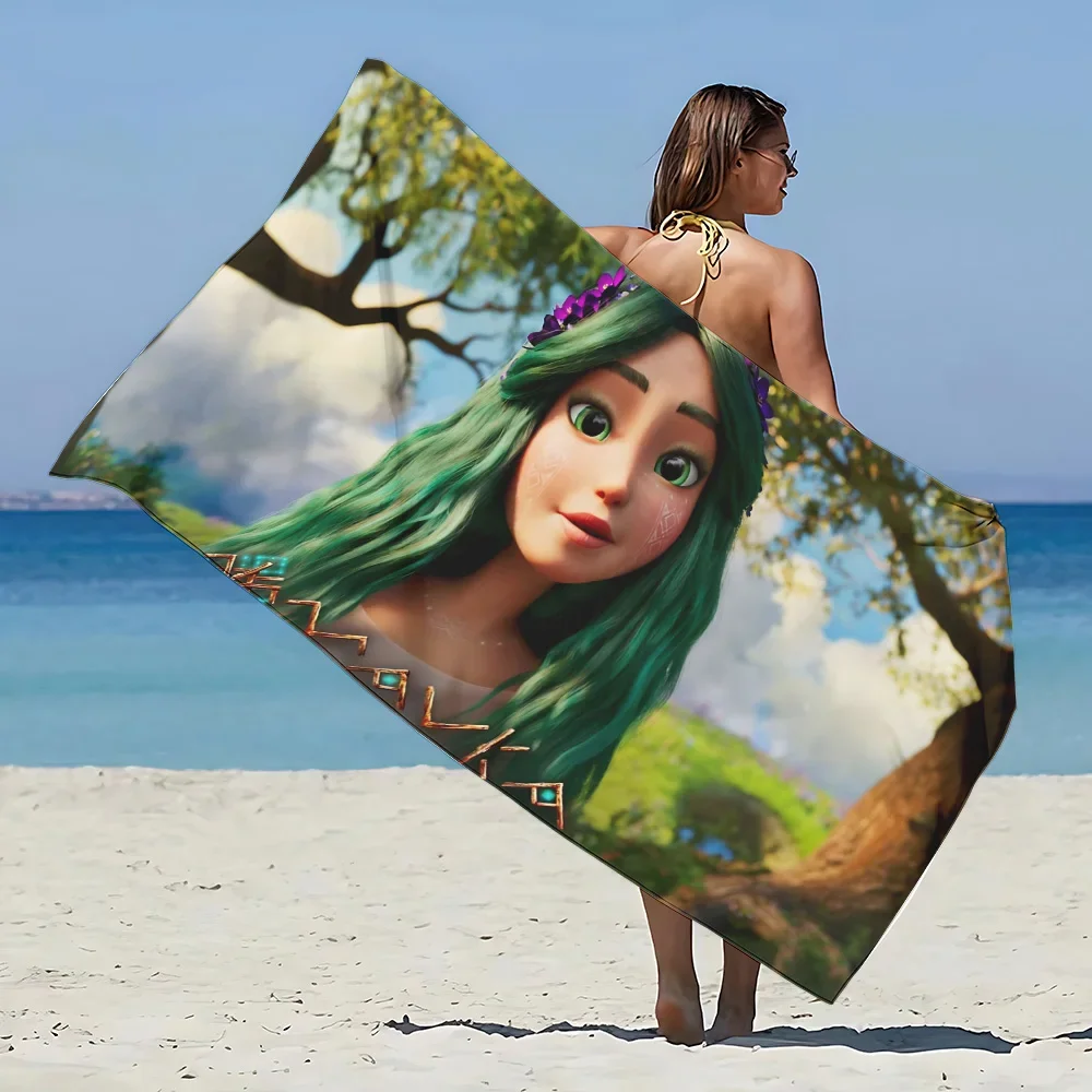 Мультяшная пленка Mavka Пляжное полотенце из микрофибры без песка Быстросохнущее