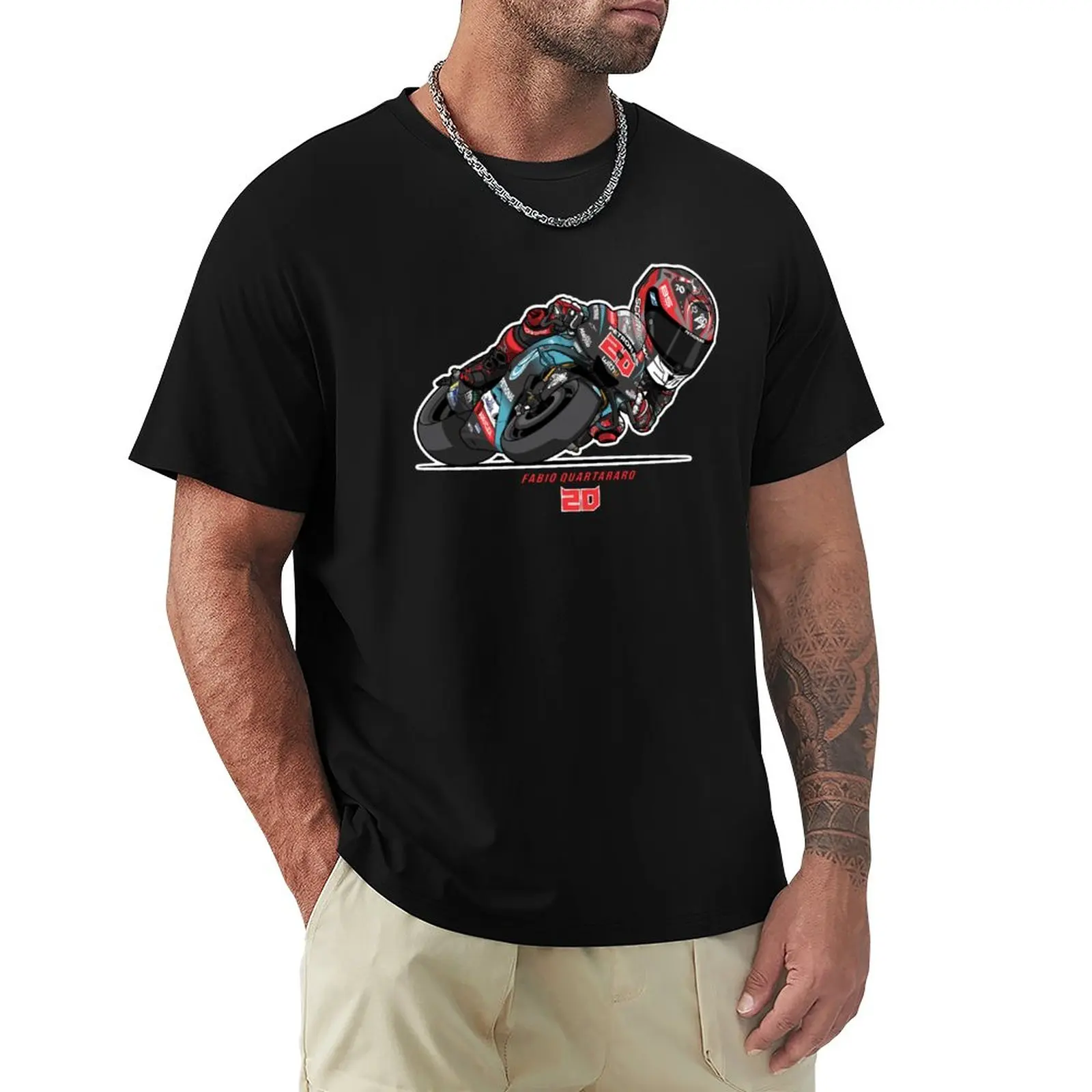 

FABIO QUARTARARO V - 1 T-Shirt Anime t-shirt Funny T Shirt Sports Fan t-shirts T Shirts Men
