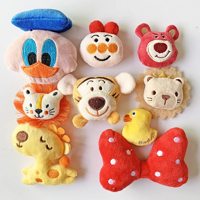 

Cartoon Plush Animal Kids Hat Towel Bath Towel Clothing Accessories DIY Sewing Material For Kids No brooch