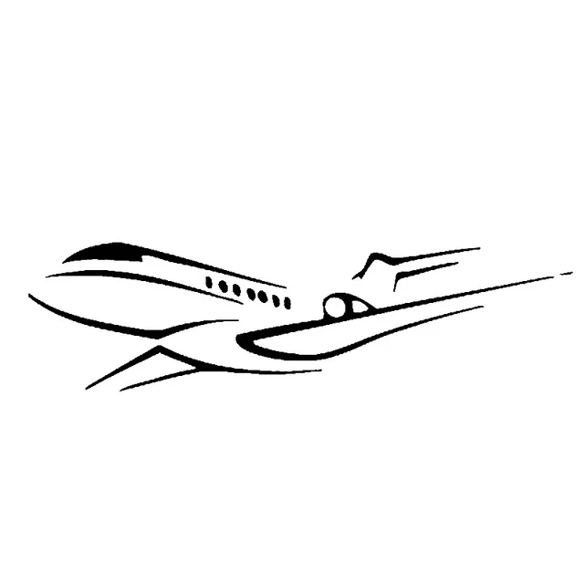 

18.4cm*5.1cm Transparent Cartoon Respectful Aircraft Model Interesting Vinyl Car Sticker Decal Graphical