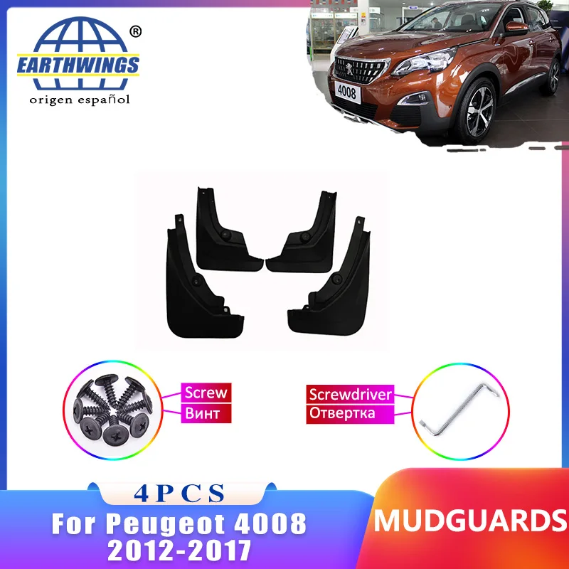 

Mudflap For Peugeot 4008 2012-2017 2016 ASX Mudguard Front Rear Fender Car Styling Accessorie Upgrade Version Juego Cuatro Pieza