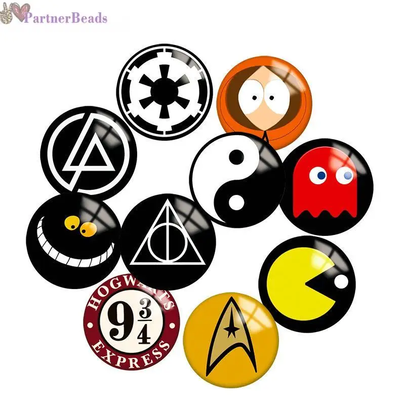 

Круглый Кабошон для фото yin and yang, демонстрация плоской задней поверхности, фурнитура для изготовления застежки 20 мм N8601