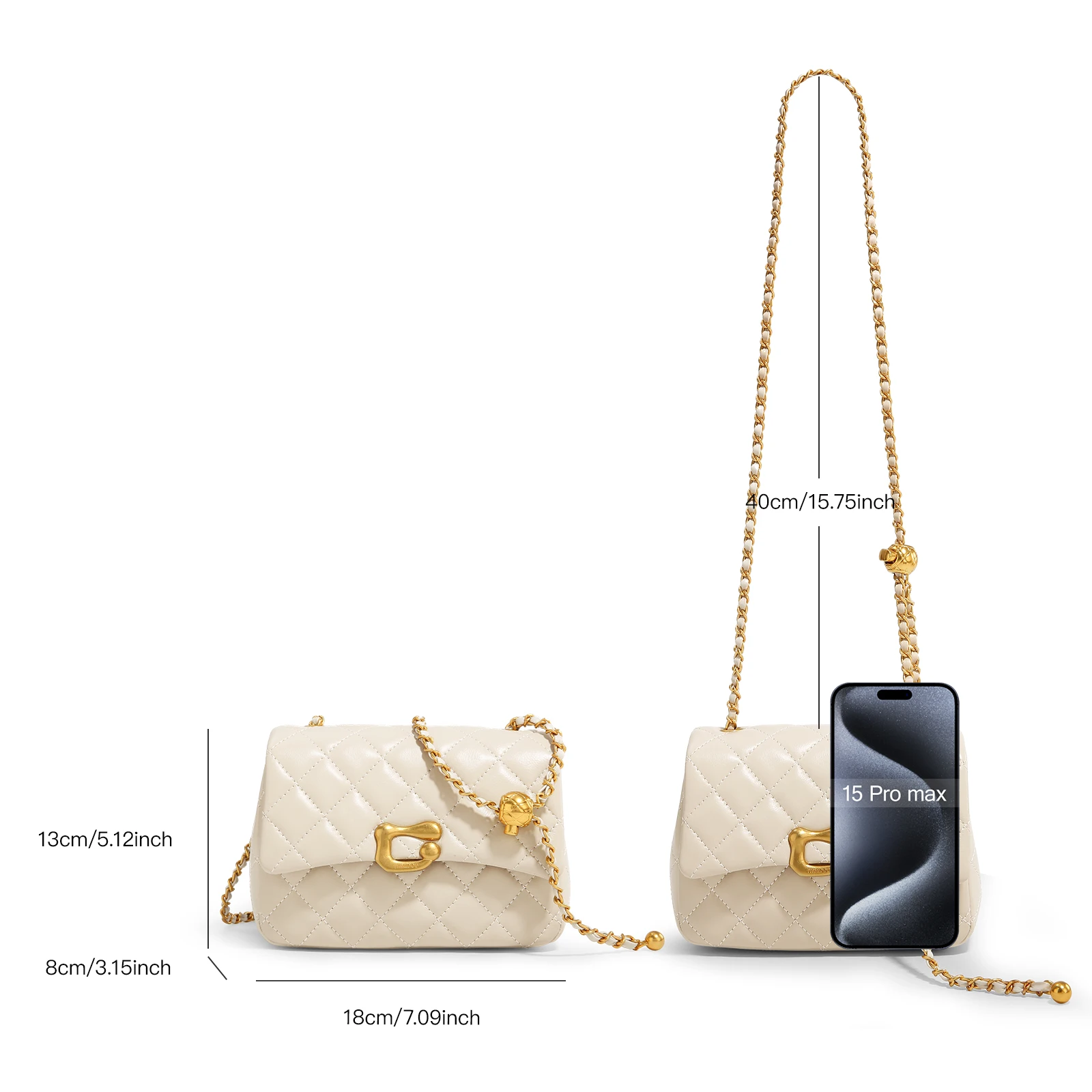 ITAMOOD мини сумка на цепочке из овечьей кожи оригинальный дизайнерский бренд