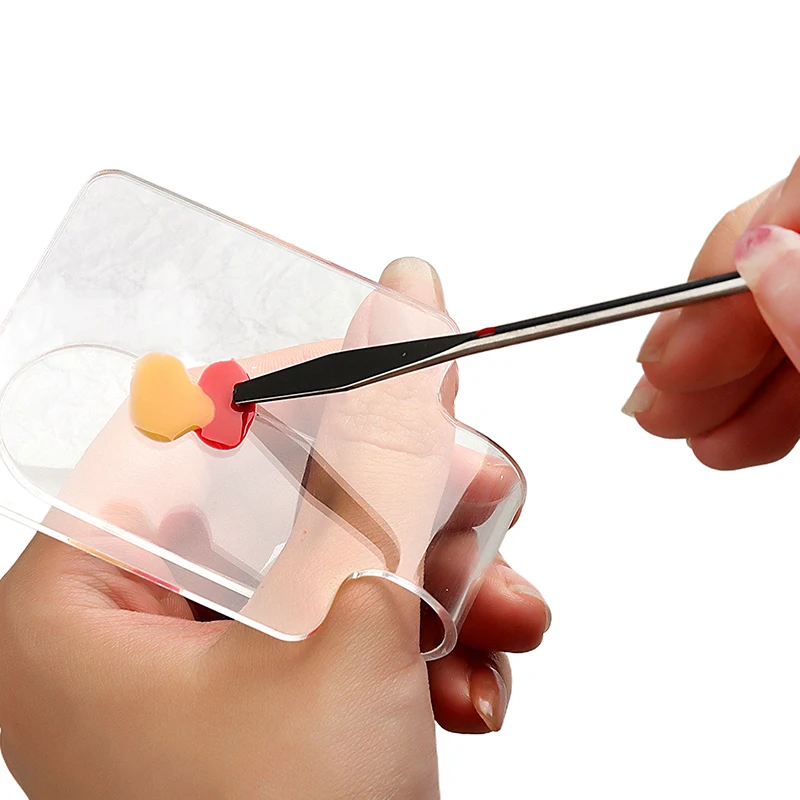 Акриловая палитра лопатка гелевая основа для маникюра тени век искусственные