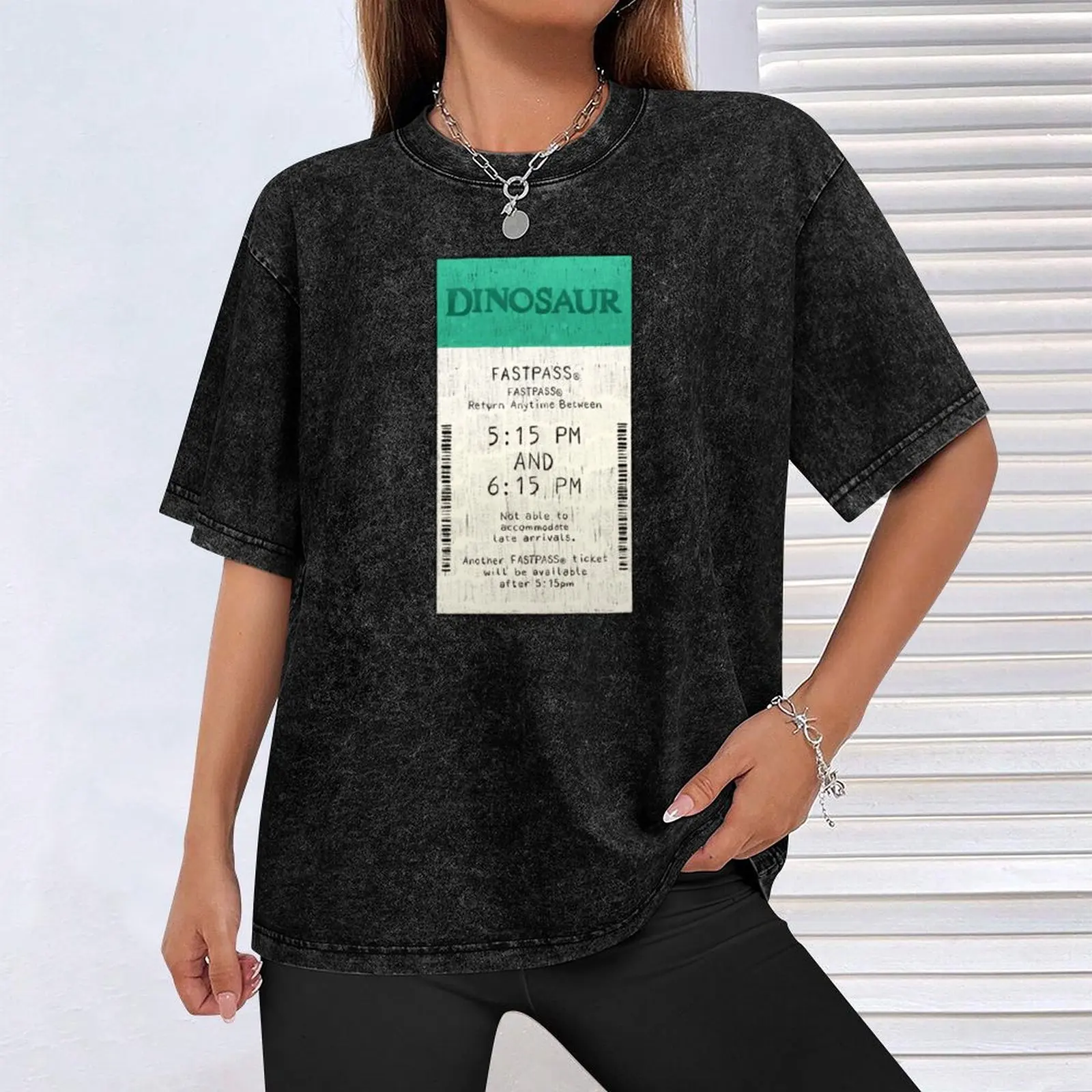 Футболка с изображением динозавра Fastpass мужская винтажная одежда рубашки