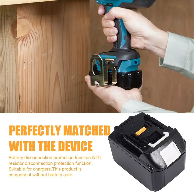 Фото Корпус для литий-ионного аккумулятора T23C BL1890 с платой защиты и зарядки, модель BL1860-15, для 18В 9.0Ач, с наклейкой-этикеткой №2