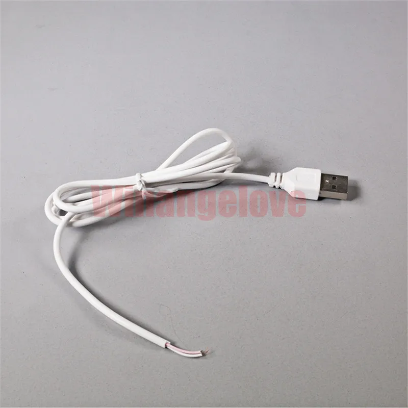 

1000 pcs/lot 80cm 2Pin Wire USB Connector DIY USB Connect Cable for Single Flexible LED Strip light