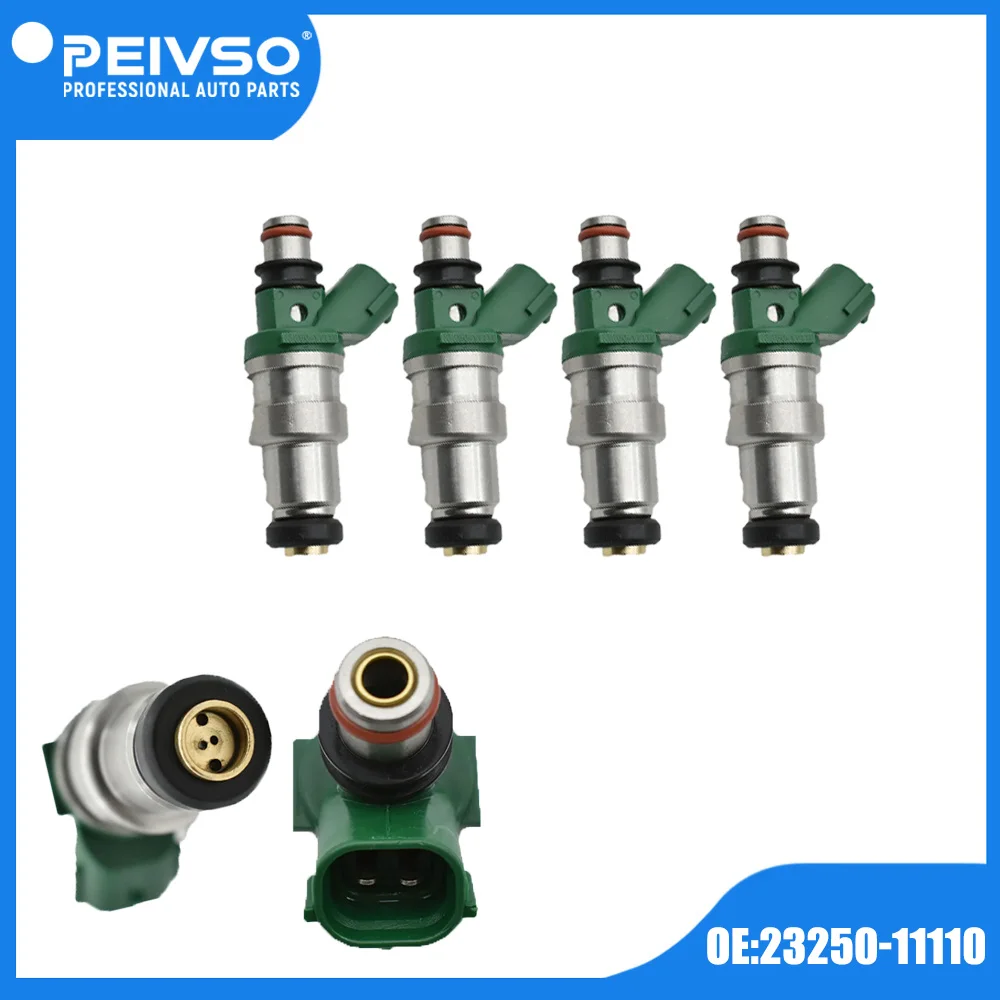 Фото 4 шт./компл. 23250-11110 23209-11110 Топливные форсунки для TOYOTA NA Tercel 1994 Paseo 1994~1995 1.5L 5E-FE №1