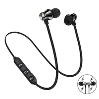 magnetic wireless earphone bluetooth earphone stereo sports waterproof earbuds wireless in ear headset with mic free shipping