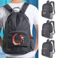 lightweight portable foldable backpack ultralight climbing travel hiking backpack for women men sport bag paint letter pattern