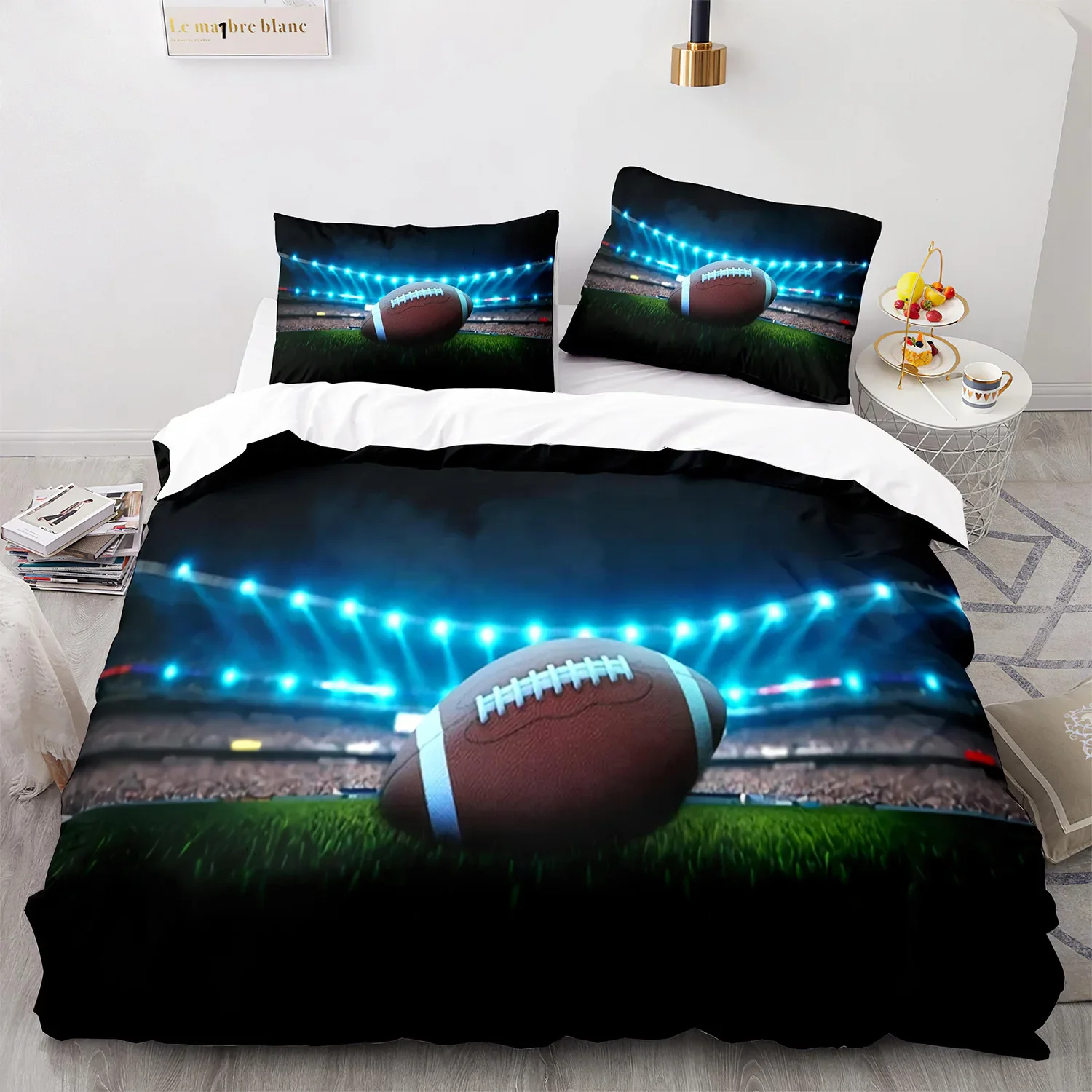 Спортивный комплект пододеяльников постельного белья для американского футбола