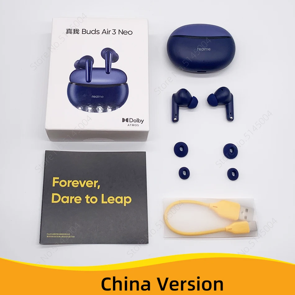 realme Buds Air 3 NEO TWS Наушники Bluetooth 5.2 AI ENC Шумоподавление Беспроводной наушник 30 часов