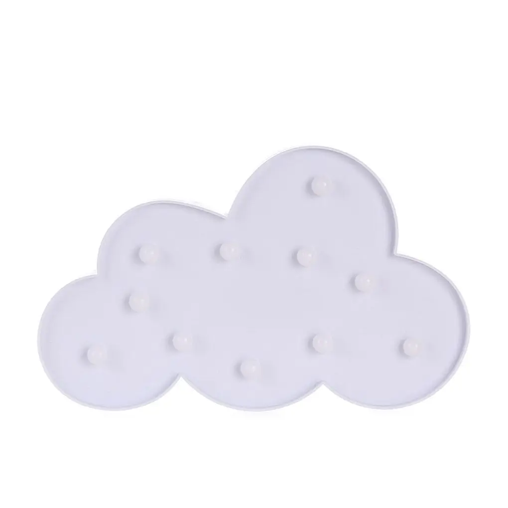 

Cloud Shape LED Light Blue White Plast IP42 Lamp Home Bedroom Living Room Wall Decor Battery Powered