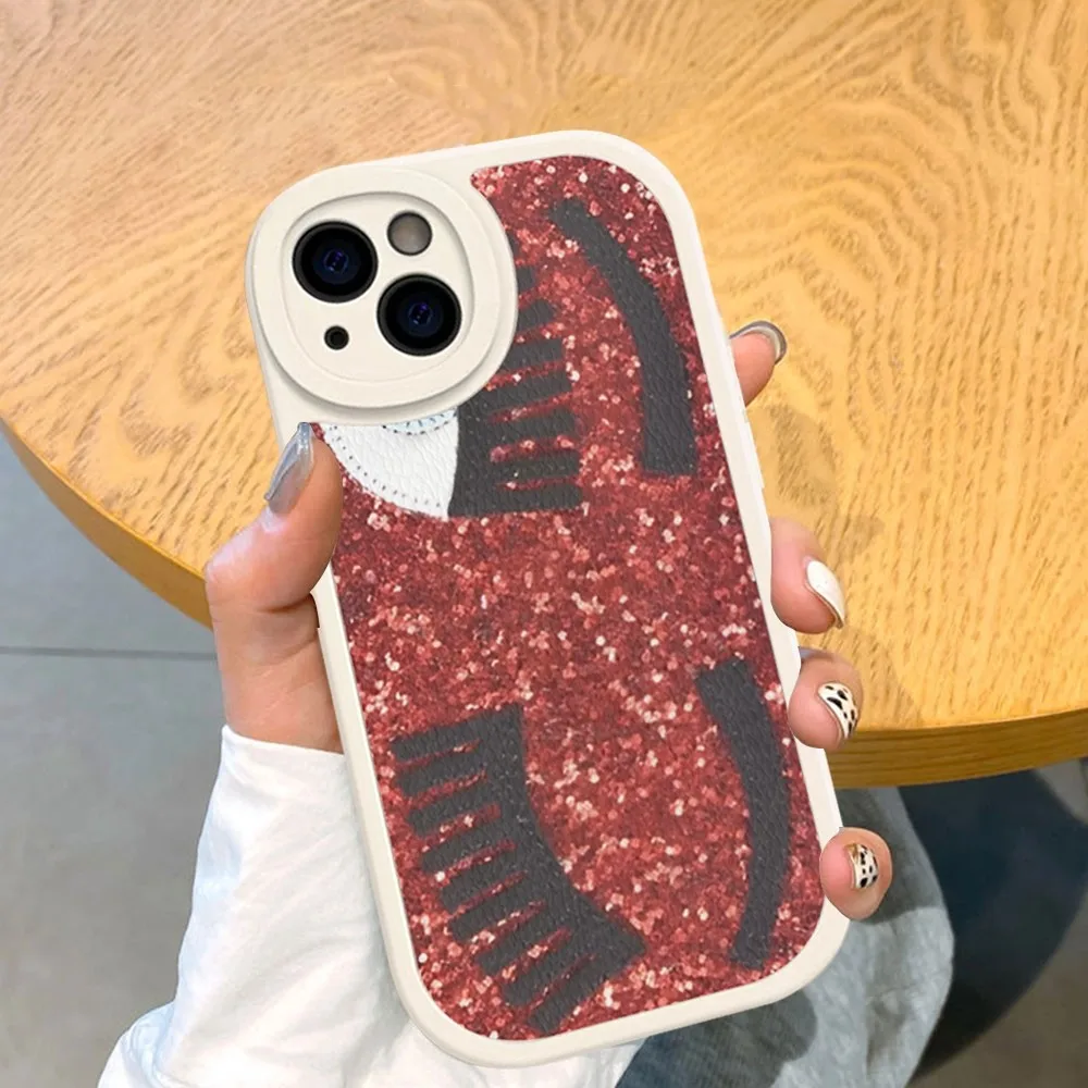 Чехол для телефона Hot Ferragnies Eyes Chiara из жесткой кожи iPhone 16 15 14 13 12 Mini 11 Pro Max Xs X Xr 7 8 Plus