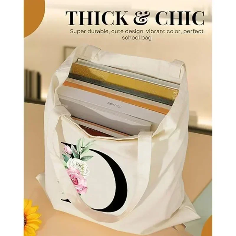 STB10 Холщовая большая сумка Эстетическая для женщин милые персонализированные