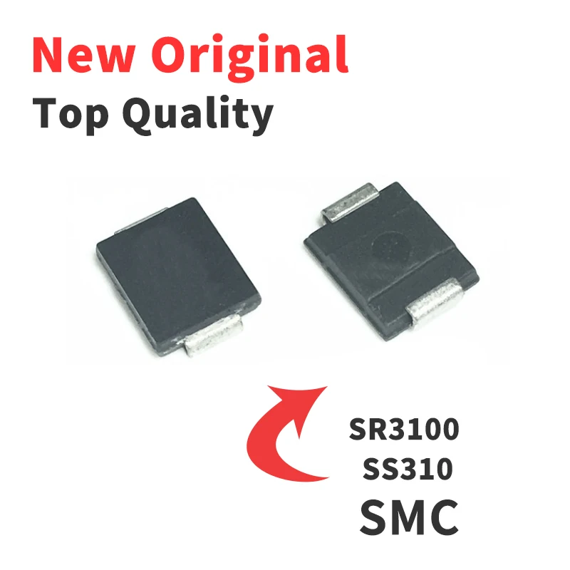 

10 шт. SR3100 SK310 SS310 3A 100V SS310C SMC SMD Schottky диодный чип IC совершенно новый оригинальный
