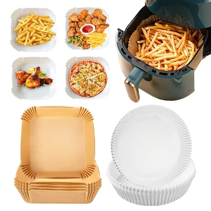 Маслостойкая воздушная фритюрница одноразовая бумага для барбекю круглая