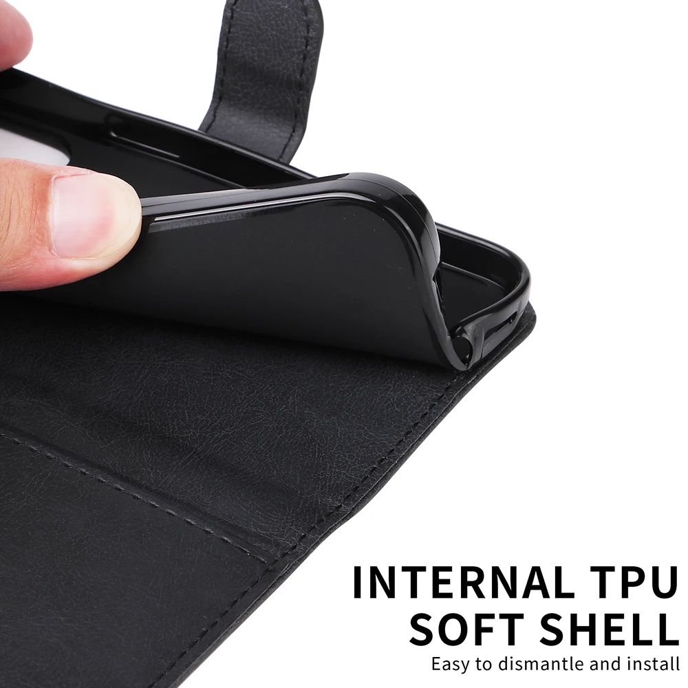 Leather Flip Wallet Case For Moto G31 G41 G51 G71 G22 G52 G60 G50 G30 G10 G9 Play G8 Power Lite E7 Plus E20 E30 G100 Phone Cover